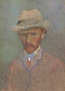 Vincent Van Gogh Self-Portrait with Grey Felt Hat (nn04) oil painting picture wholesale